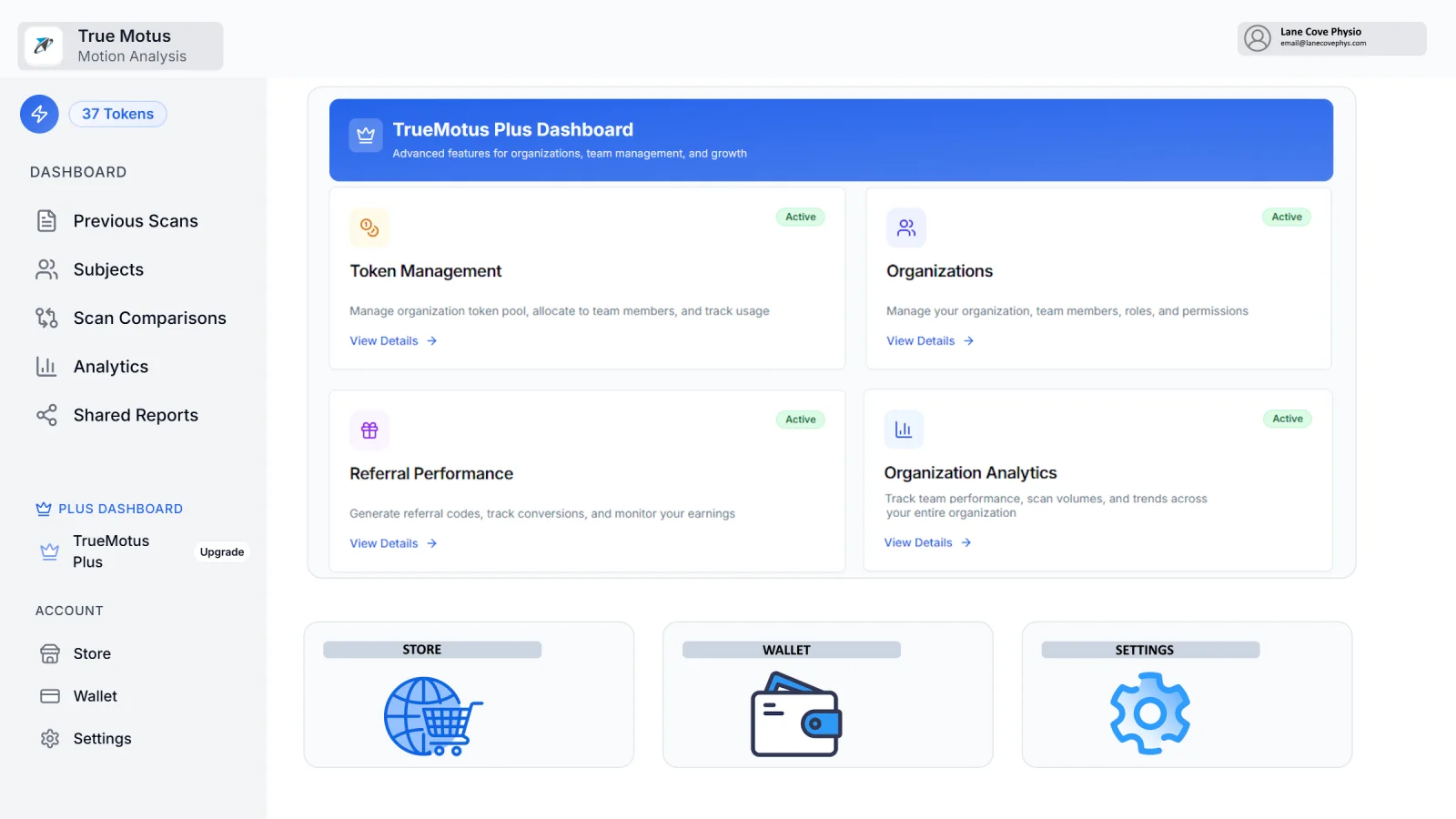Dashboard overview